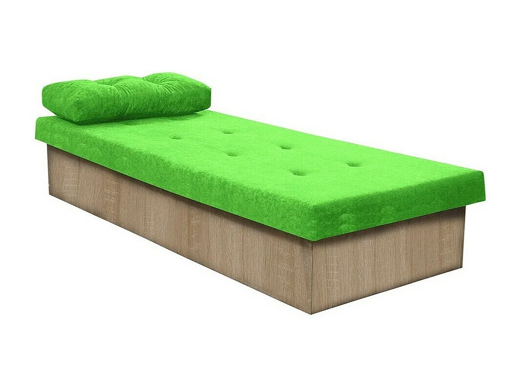 Cama Dover 100, Individuales, Verde, 80x190, 80x190x39cm