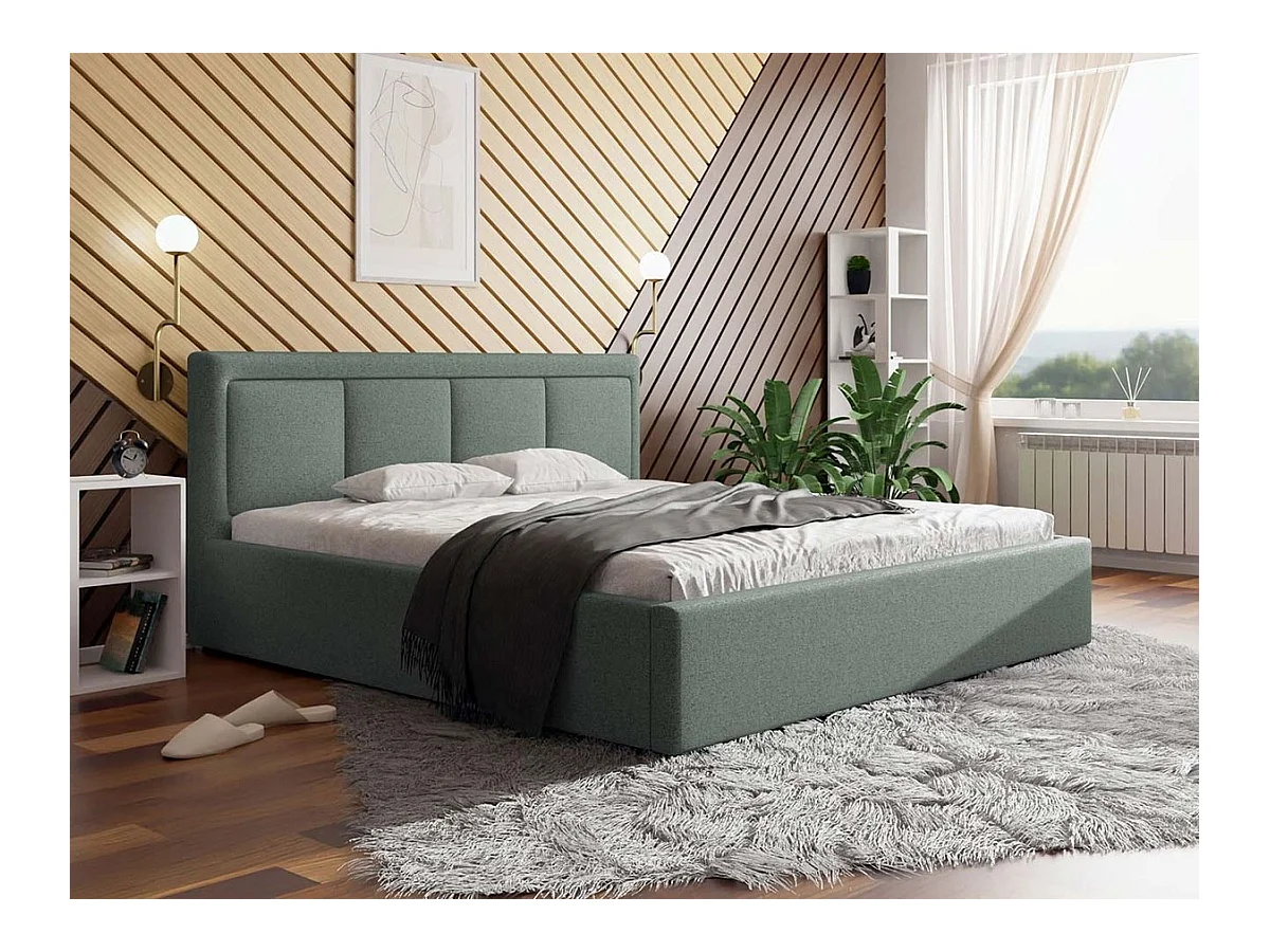 Letto Pomona 101, Doppio, Turchese, 180x200, Arazzo, Con, 200x223x93cm