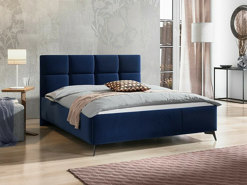 Cama ComfiDream 172, Doble, Azul, 180x200, Tapiz, Somieres, 189x216x106cm