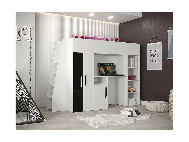 Litera Hartford 355, Individuales, Blanco, 90x200, Aglomerado laminado, Somieres, 94cm