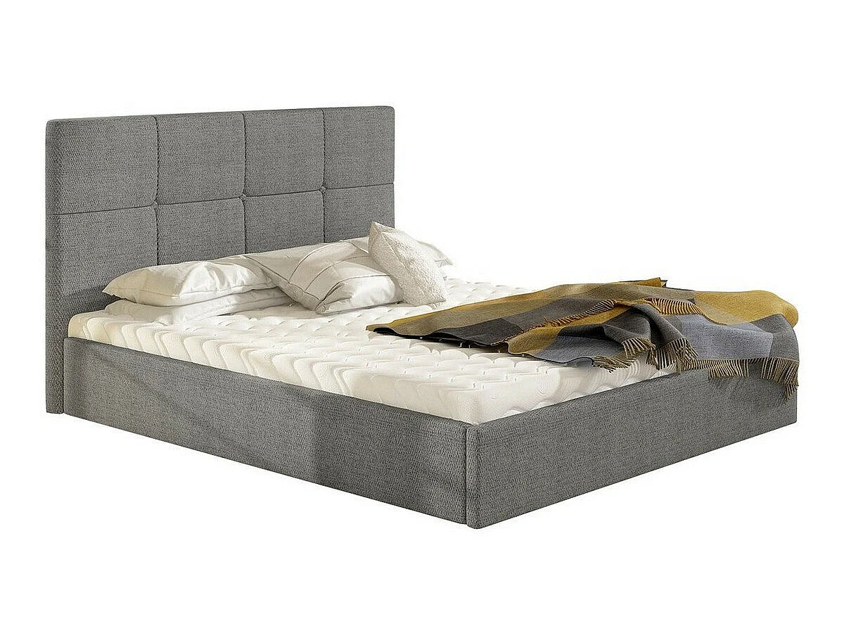 Cama ComfiDream Celen, Doble, Gris claro, Tapiz, Somieres, 19x21x11cm