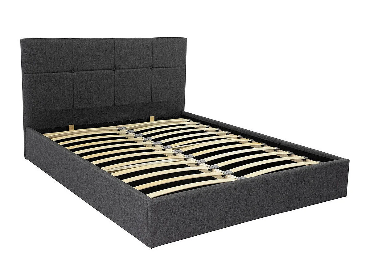 Cama ComfiDream Celen, Doble, Gris claro, Tapiz, Somieres, 19x21x11cm