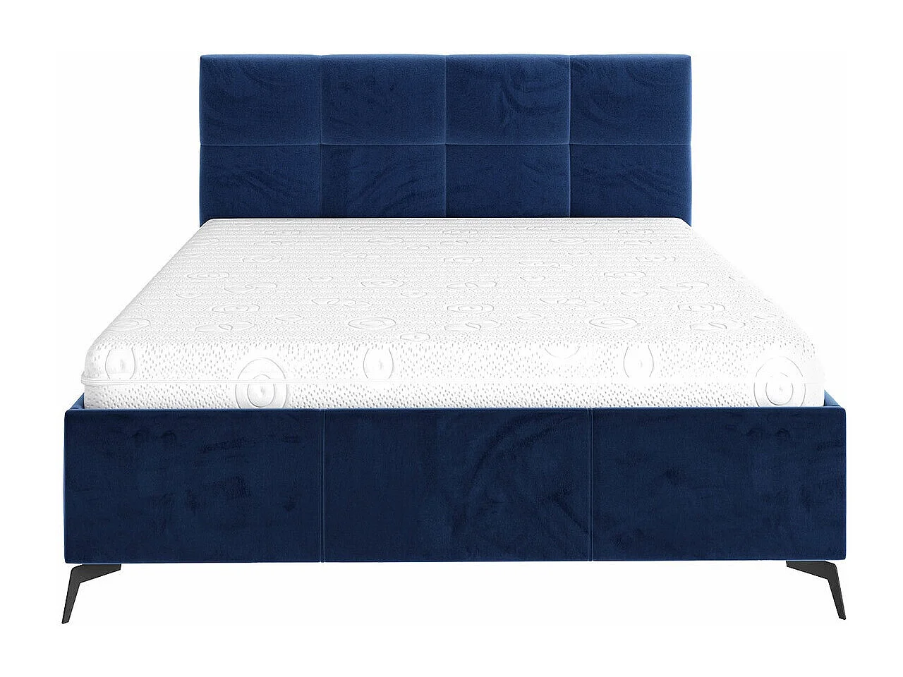 Lit ComfiDream 172, Double, Bleu, 140x200, Tissu, Disponible, 149x216x106cm