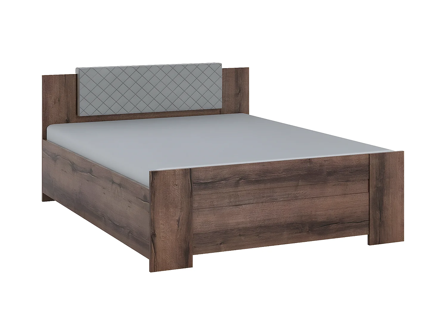 Cama Catromi 101, Casal, Castanho, Placa de aglomerado laminado