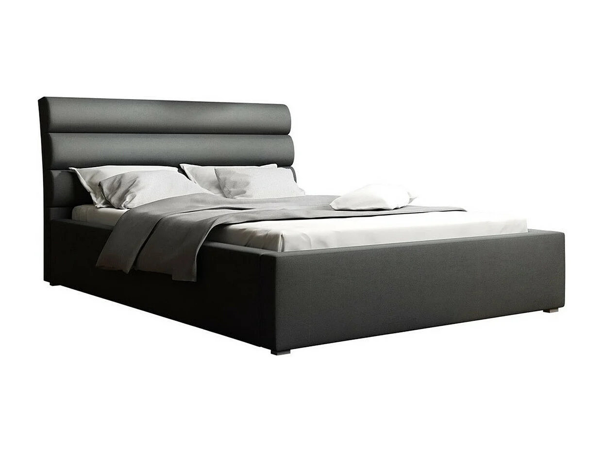 Letto Pomona 110, Doppio, Grigio, 140x200, Arazzo, Con, 160x223x100cm