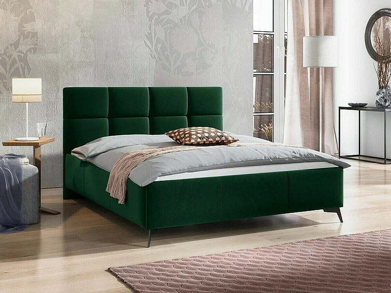 Cama ComfiDream 172, Casal, Verde, Tecido, Estrados de cama