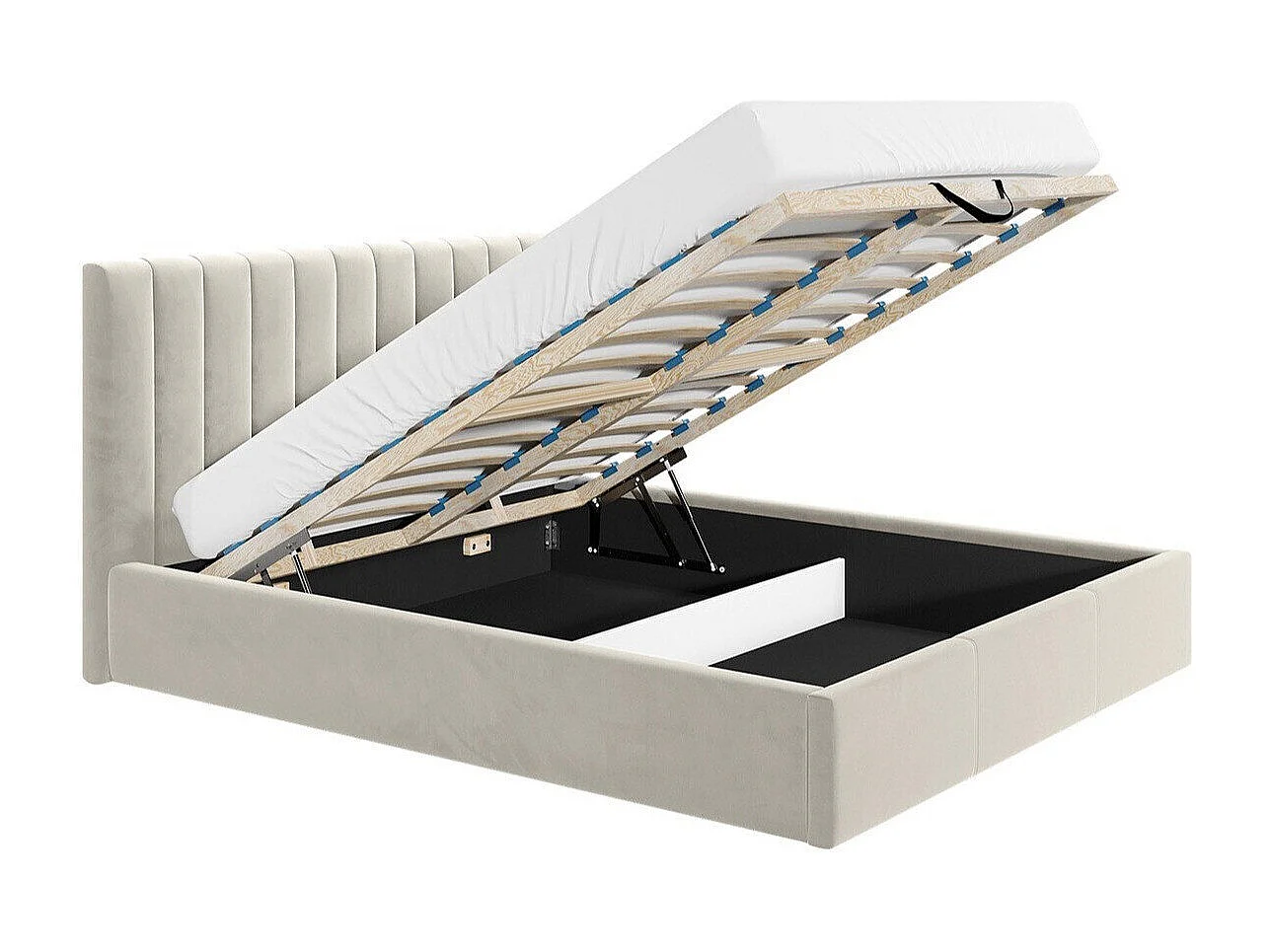 Cama ComfiDream 179, Doble, Verde, 140x200, Tapiz, Somieres, 151x212x105cm