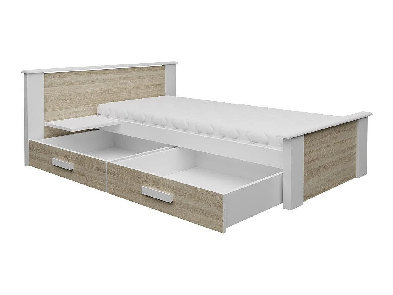 Cama Henderson 117, Individuales, Azul, Aglomerado laminado, Somieres