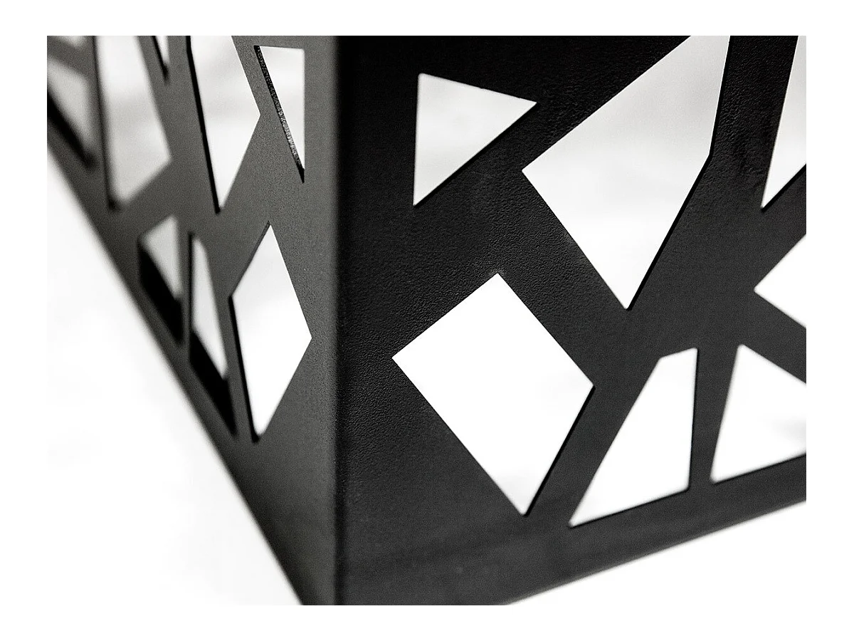 Table d'appoint Germantown 102, Noir mat|Chêne, 45x60x60cm, Stratifié, D'angle