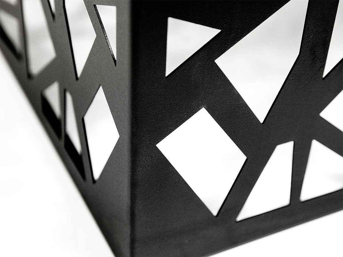 Table d'appoint Germantown 102, Noir mat|Chêne, 45x60x60cm, Stratifié, D'angle