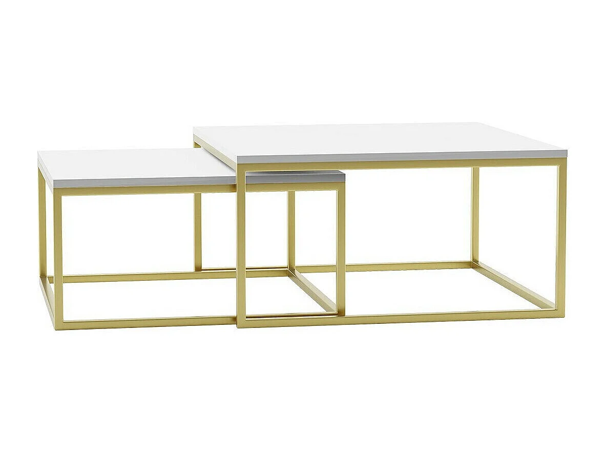 Conjunto de mesa de centro Oswego 102, Angular, 4x8x8cm