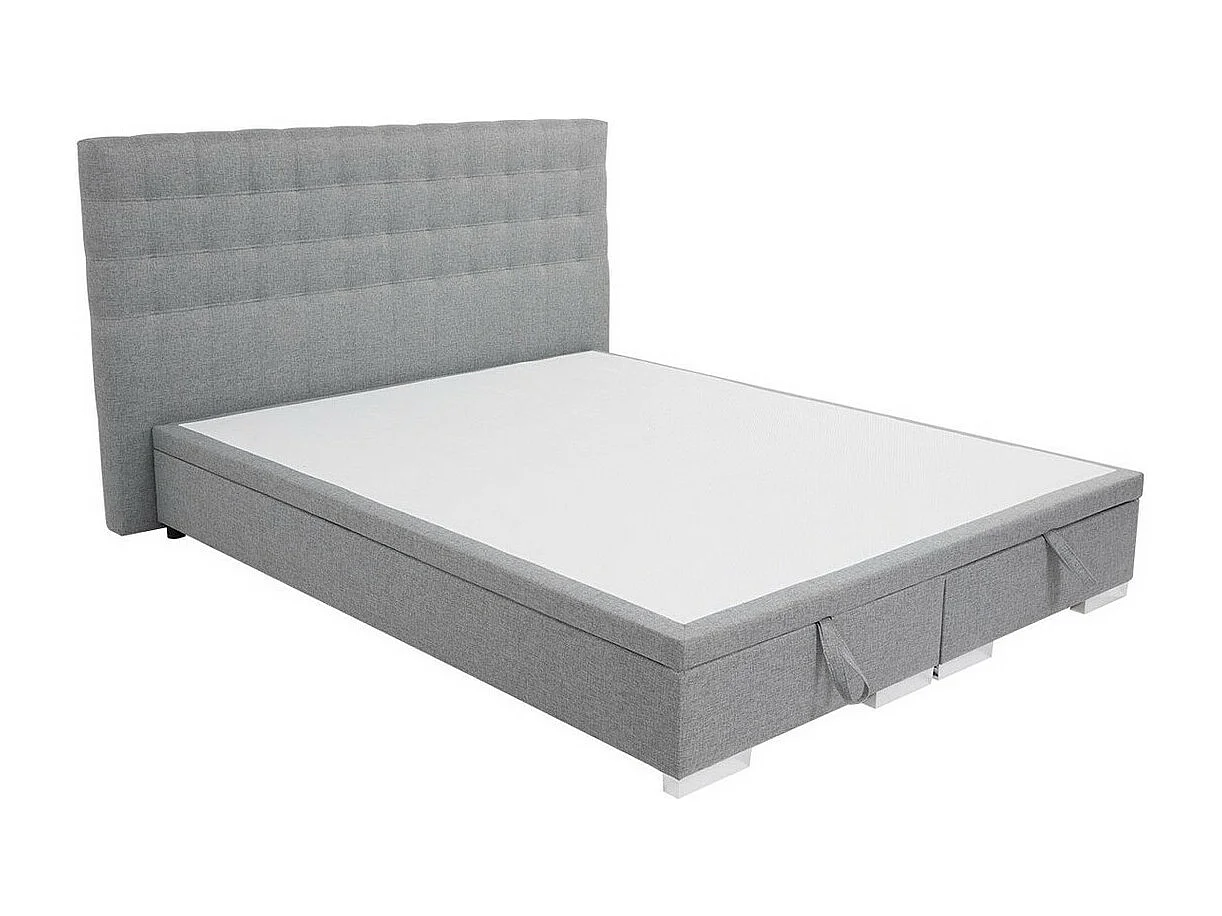 Cama Florence 107, Doble, Gris, 180x200, Tapiz, Somieres, 200x214x109cm