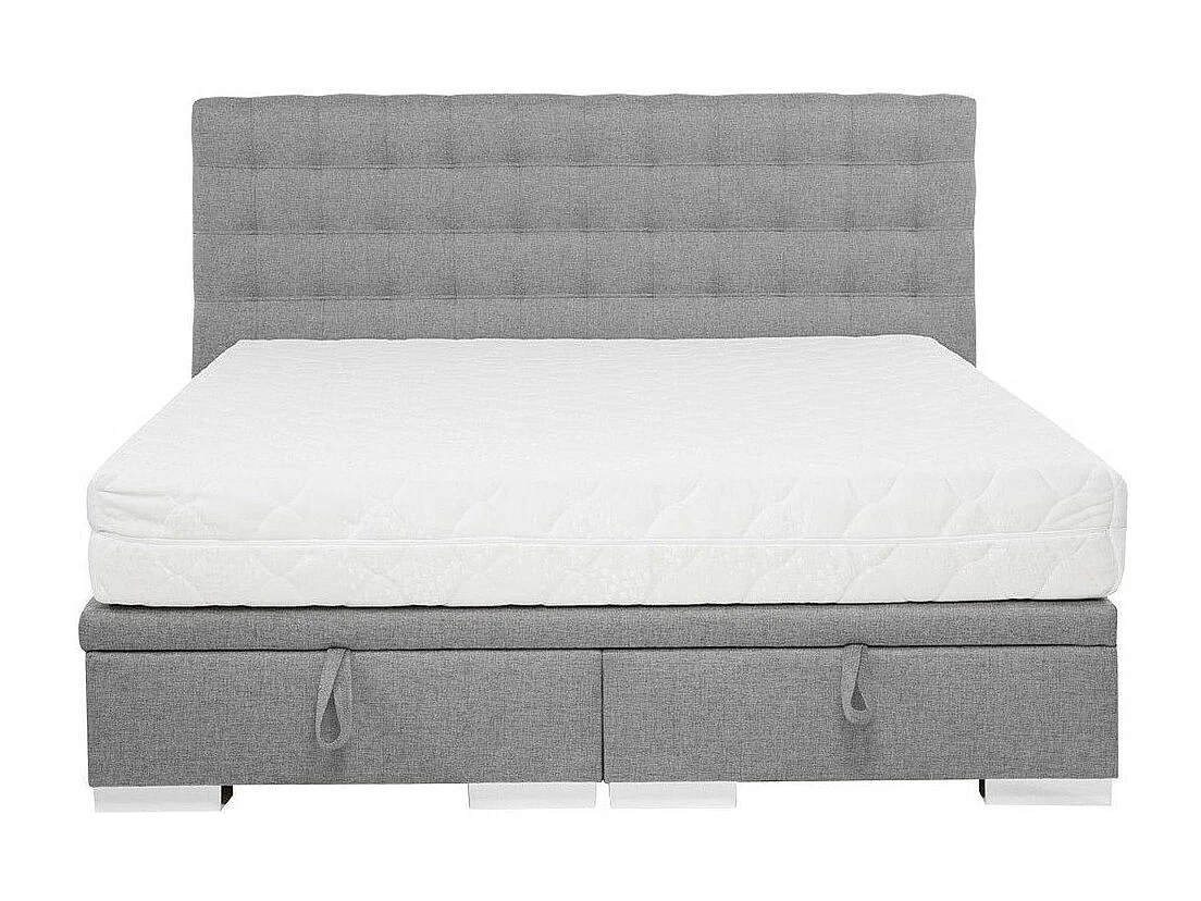 Cama Florence 107, Doble, Gris, 180x200, Tapiz, Somieres, 200x214x109cm