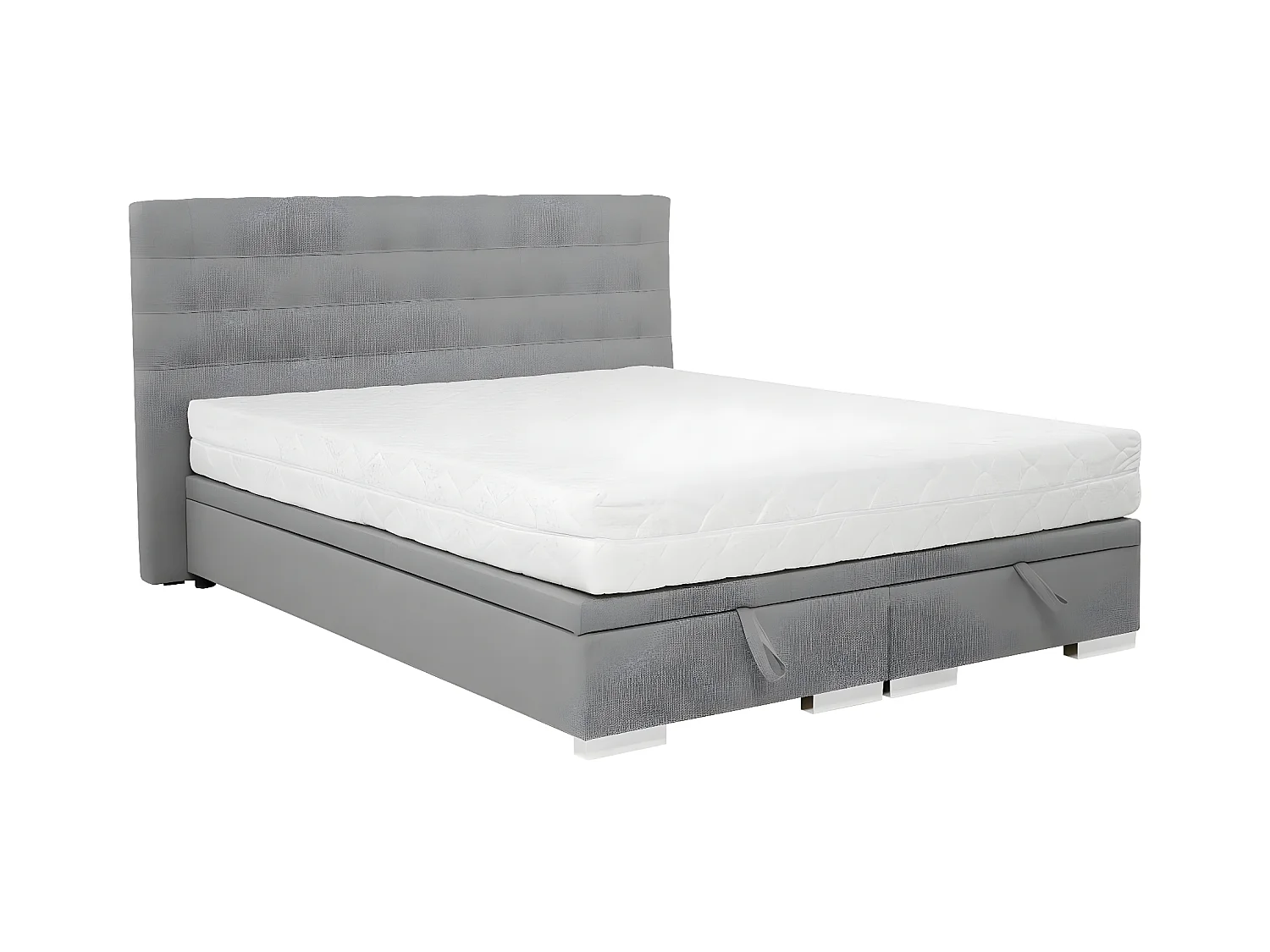 Letto Florence 107, Doppio, Grigio, Arazzo, Con, 160x214x109cm