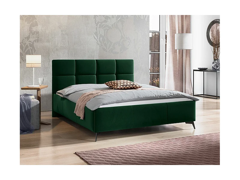 Cama ComfiDream 172, Doble, Verde, 140x200, Tapiz, Somieres, 149x216x106cm