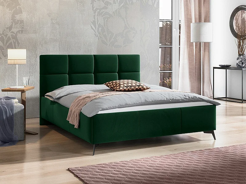 Cama ComfiDream 172, Doble, Verde, 140x200, Tapiz, Somieres, 149x216x106cm