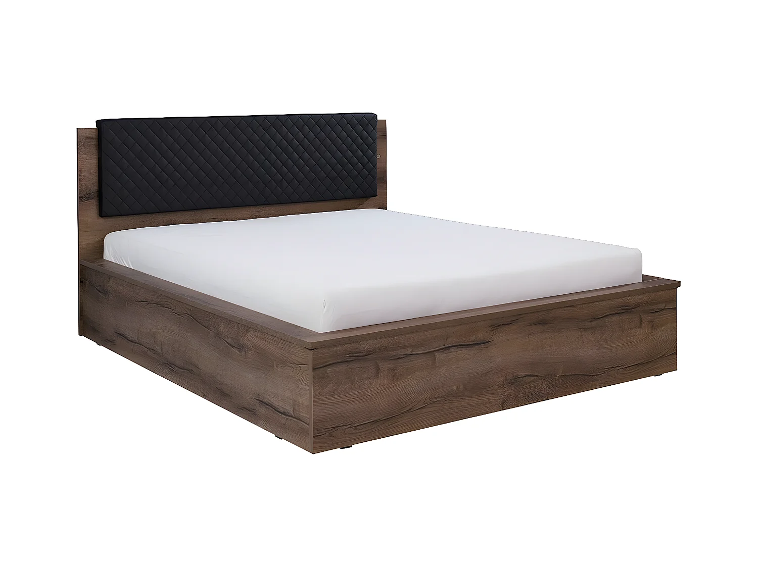 Cama Fivelbo 105, Casal, Castanho, Placa de aglomerado laminado
