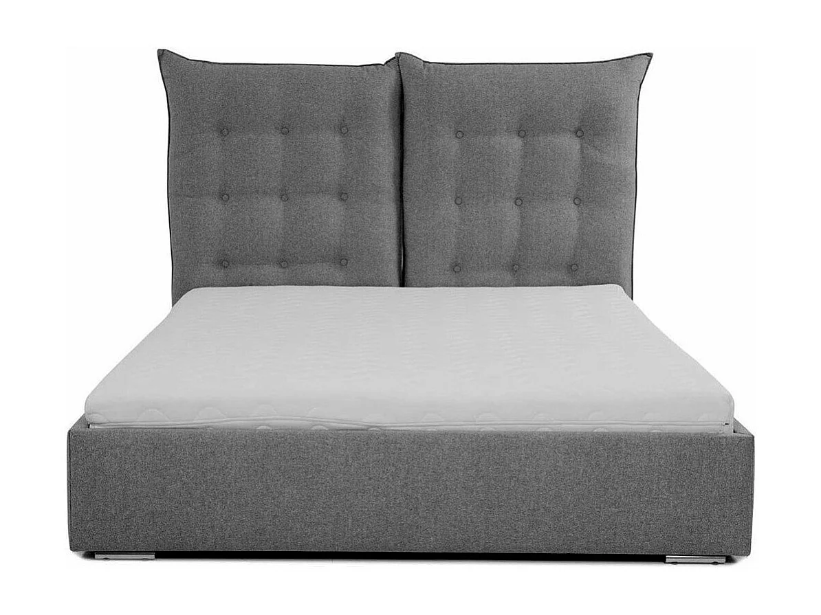 Cama Florence 104, Casal, Azul, Tecido, Estrados de cama, 18x21x13cm