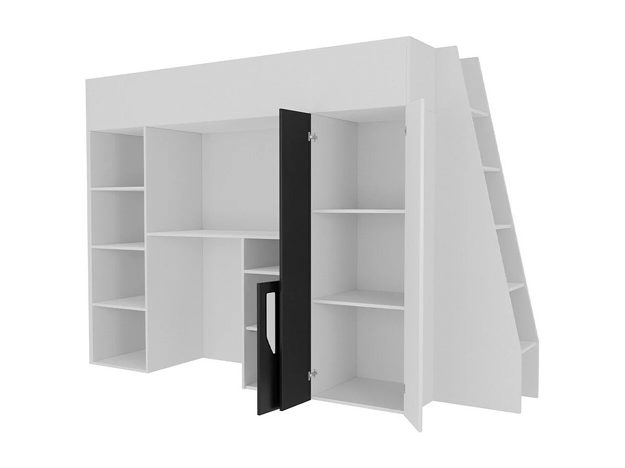 Litera Hartford 355, Individuales, Blanco, 90x200, Aglomerado laminado, Somieres, 94cm