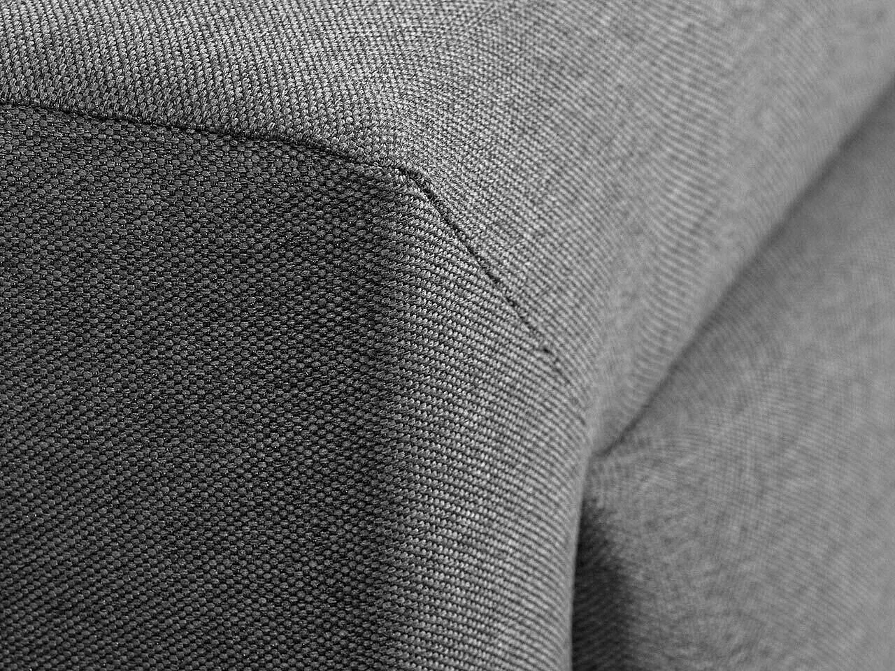 Lit Pomona 100, Double, Gris, 200x200, Tissu, Disponible, 220x223x93cm