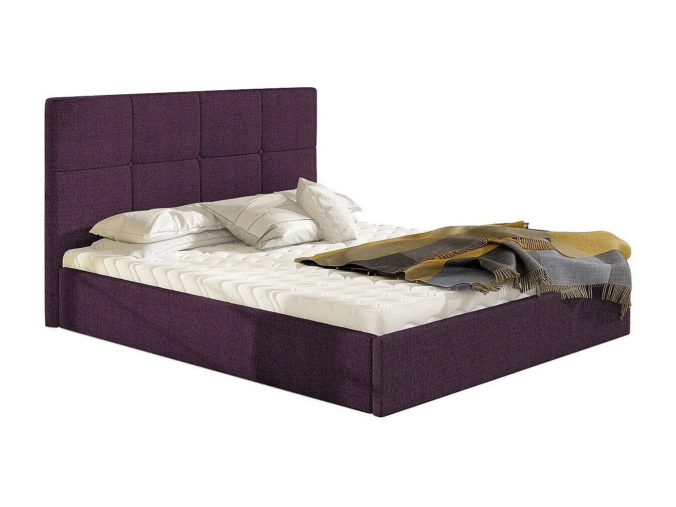 Letto ComfiDream 130, Doppio, Lilla, 160x200, Arazzo, Con, 171x213x106cm