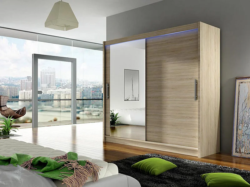 Roupeiro Closico 107, Número de prateleiras: 5, 22x18x6cm