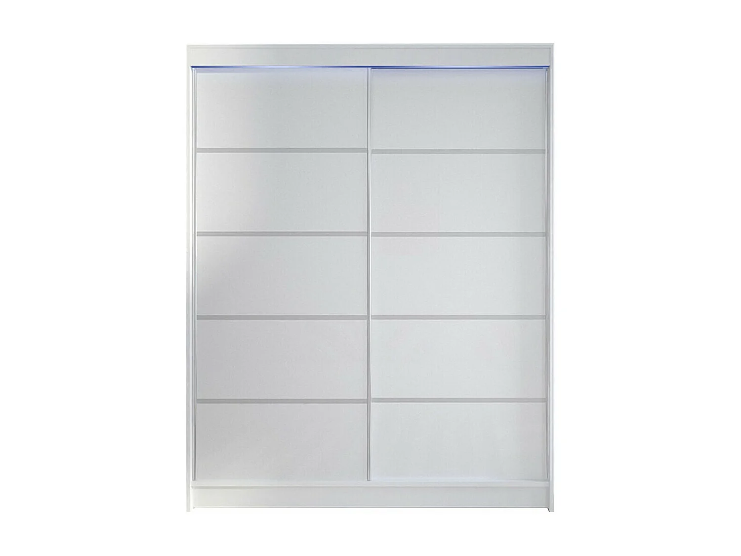 Armadio Closico 145, Bianco, 200x150x58cm, Porte armadi: Scorrevoli