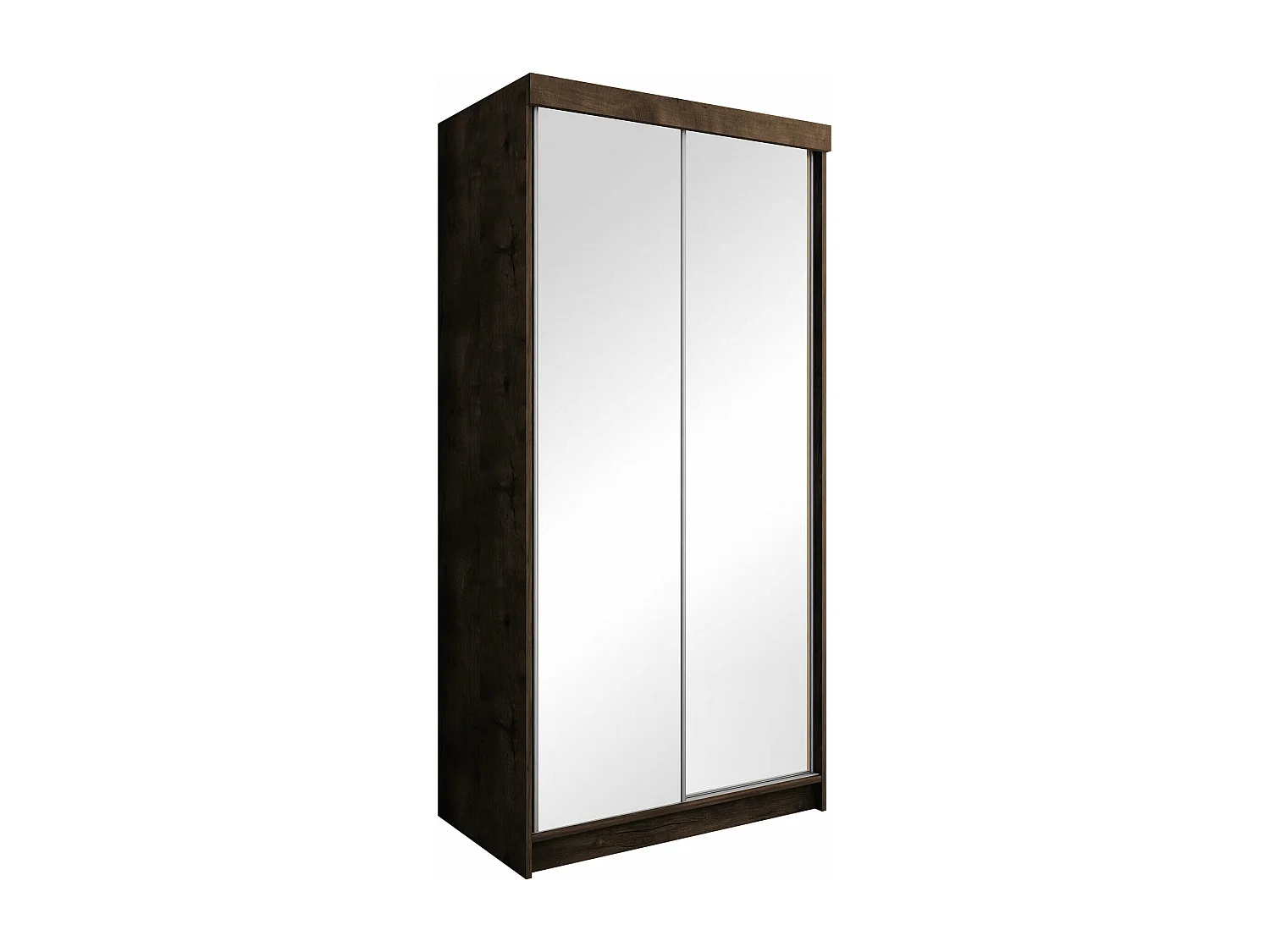 Armario Dover 102, Fresno oscuro, 200x100x62cm, Puertas de armario: Correderas