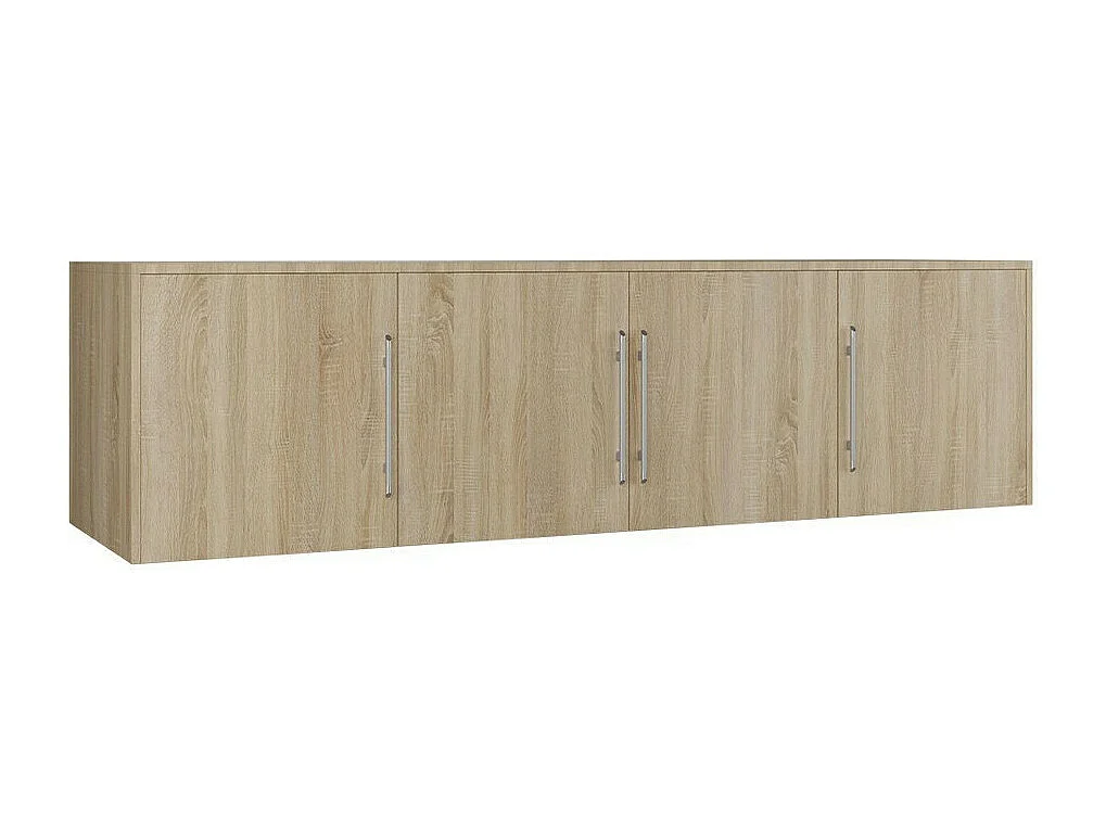 Armoire Dortivu 147, Sonoma chêne, 245x196x58cm, Portes d'armoire: Avec des charnières