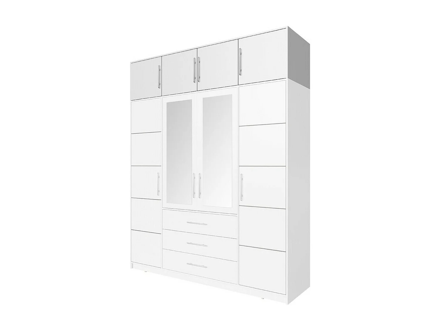 Armário Honolulu A136, O número de portas: 4, 45x196x57cm