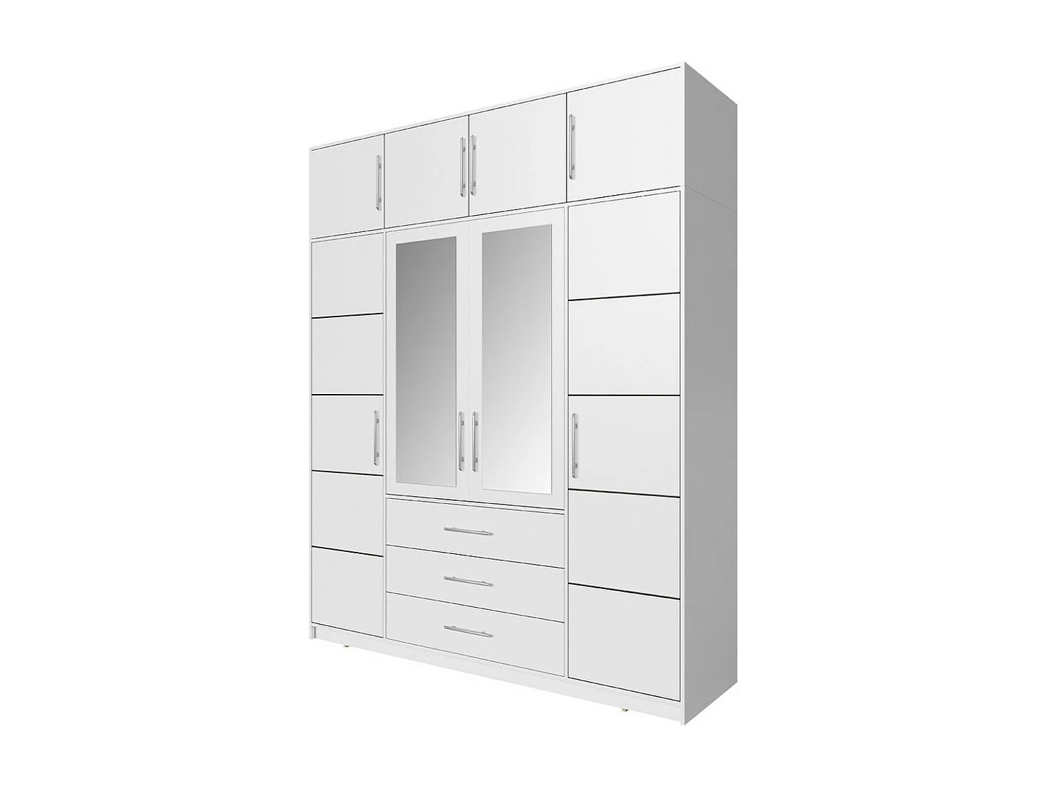 Armário Honolulu A136, O número de portas: 4, 45x196x57cm