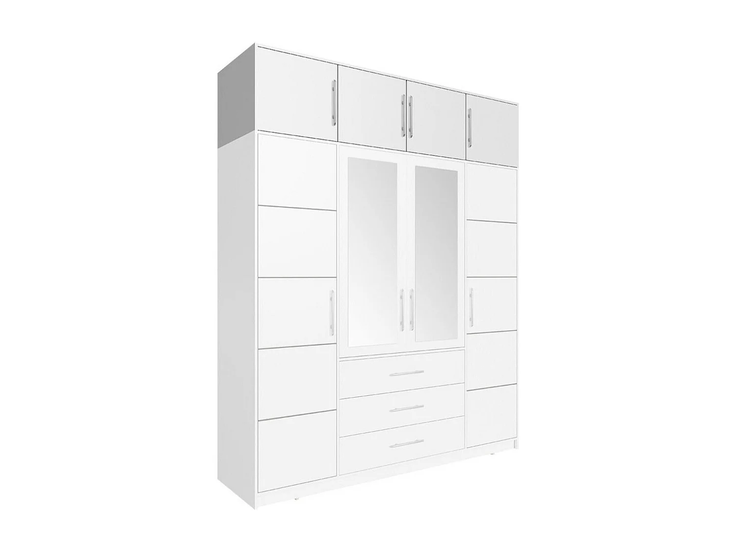 Armário Honolulu A136, O número de portas: 4, 45x196x57cm