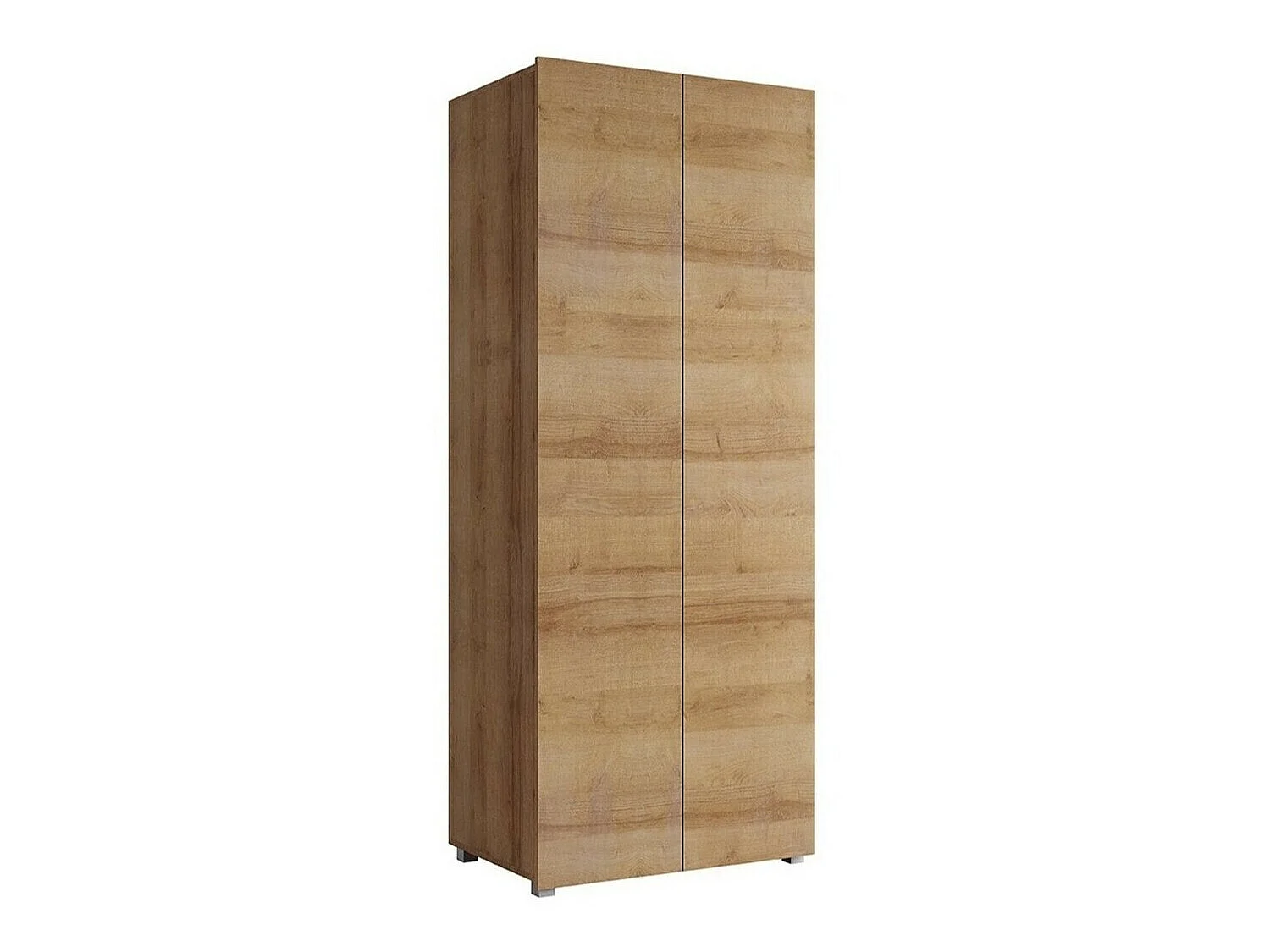Armoire Tivdalu 125, Chêne doré, 200x80x52cm, Portes d'armoire: Avec des charnières