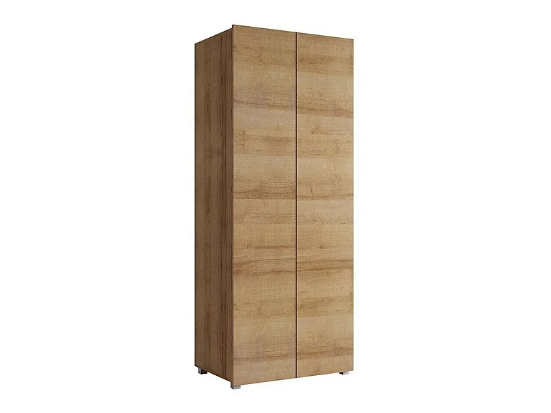 Armoire Tivdalu 125, Chêne doré, 200x80x52cm, Portes d'armoire: Avec des charnières