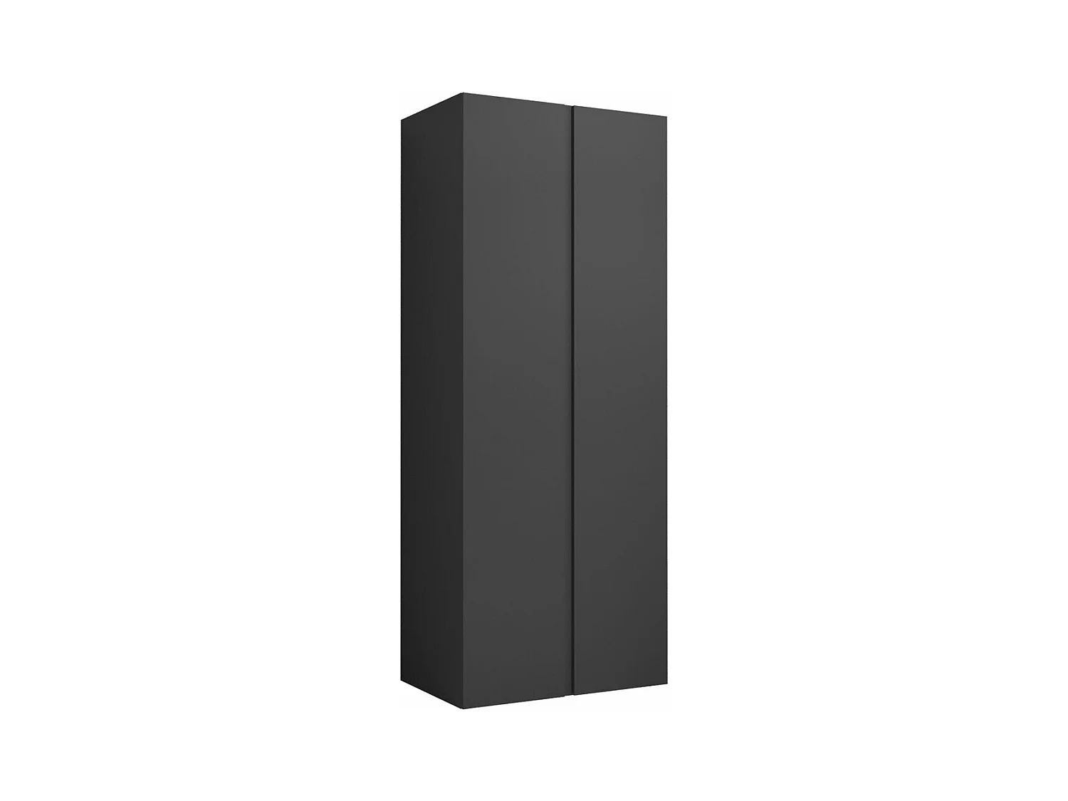 Armoire Hartford 367, Graphite, 186x74x44cm, Portes d'armoire: Avec des charnières