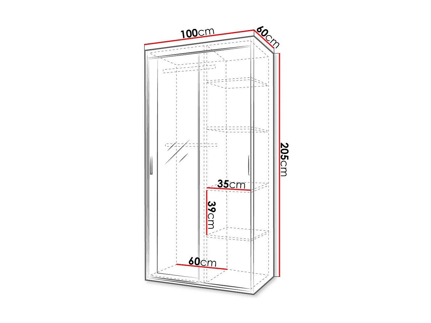 Roupeiro Apopka 101, 21x10x6cm