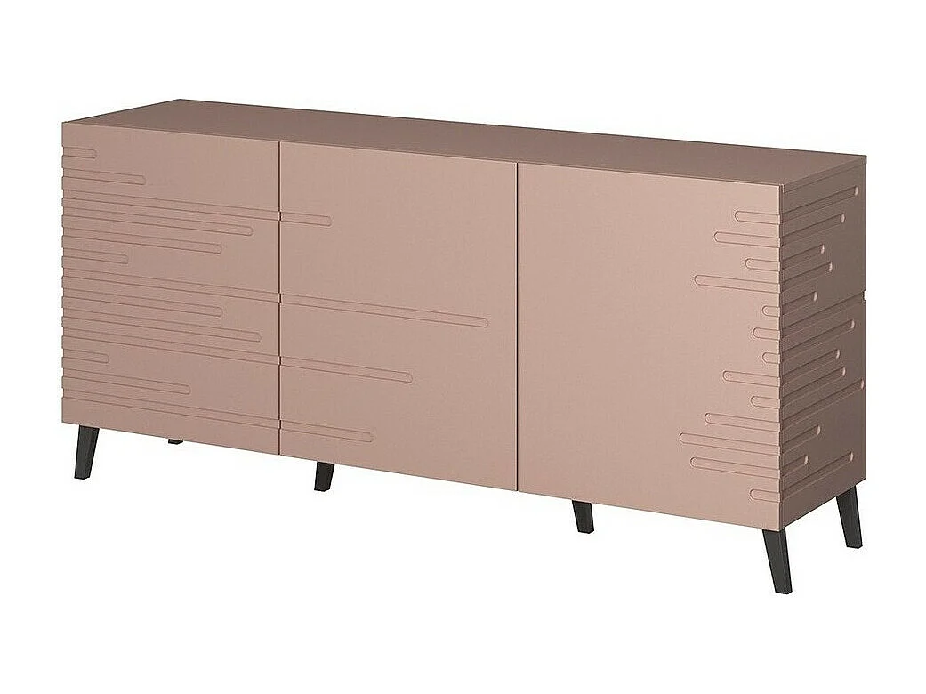Aparador Charlotte 140, Rosa, 72x155cm, Número de puertas: 340cm, Estanterías, MDF