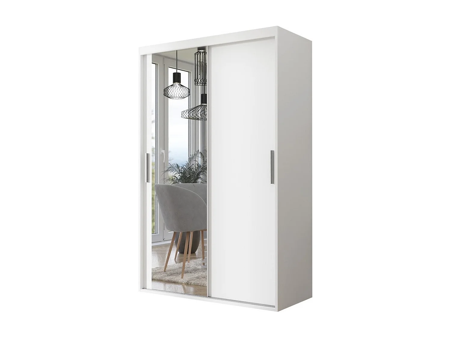 Roupeiro Apopka 102, Número de prateleiras: 4, 21x12x6cm