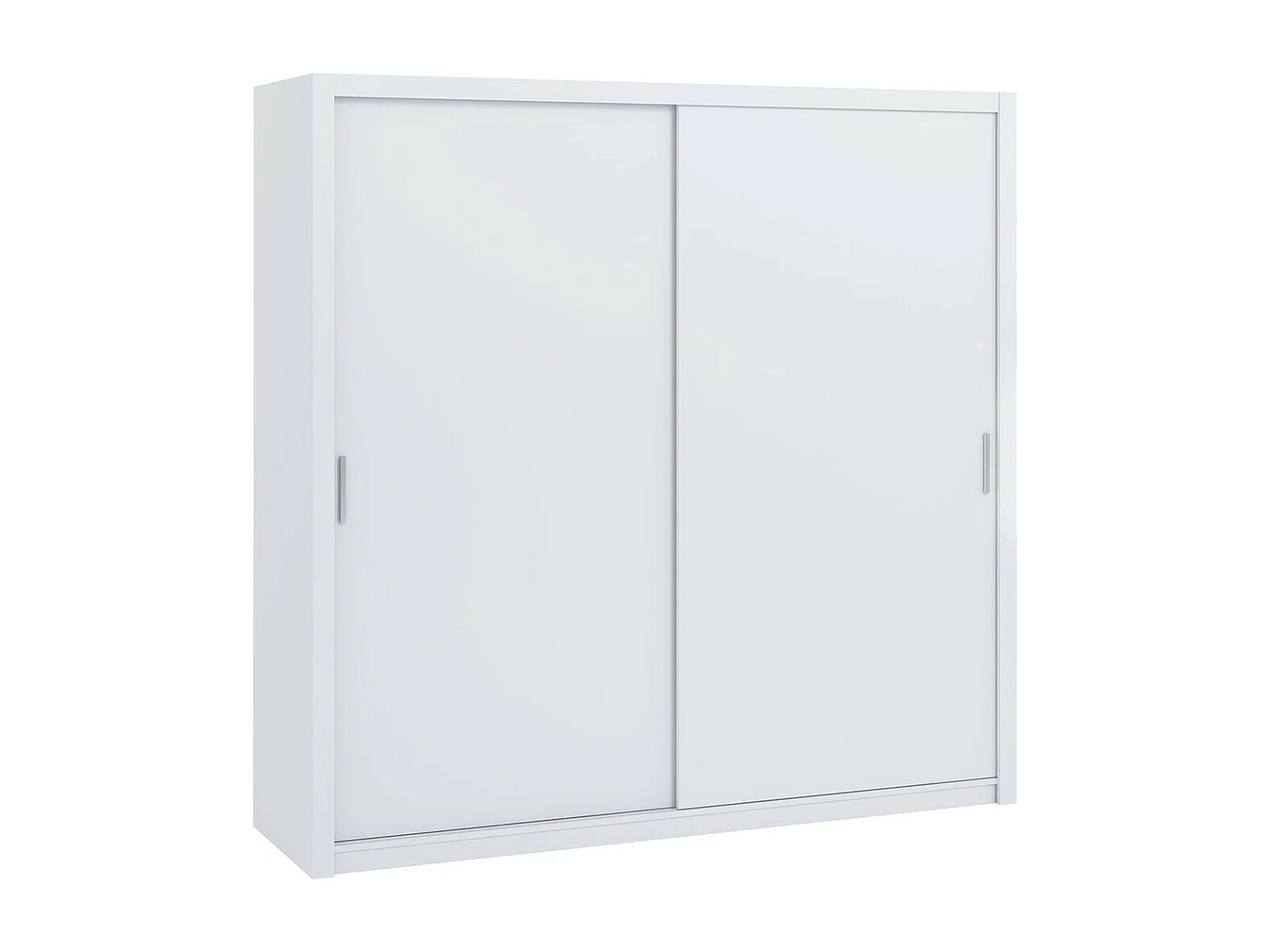 Armoire Catromi 109, Blanc, 215x220x62cm, Portes d'armoire: Coulissantes