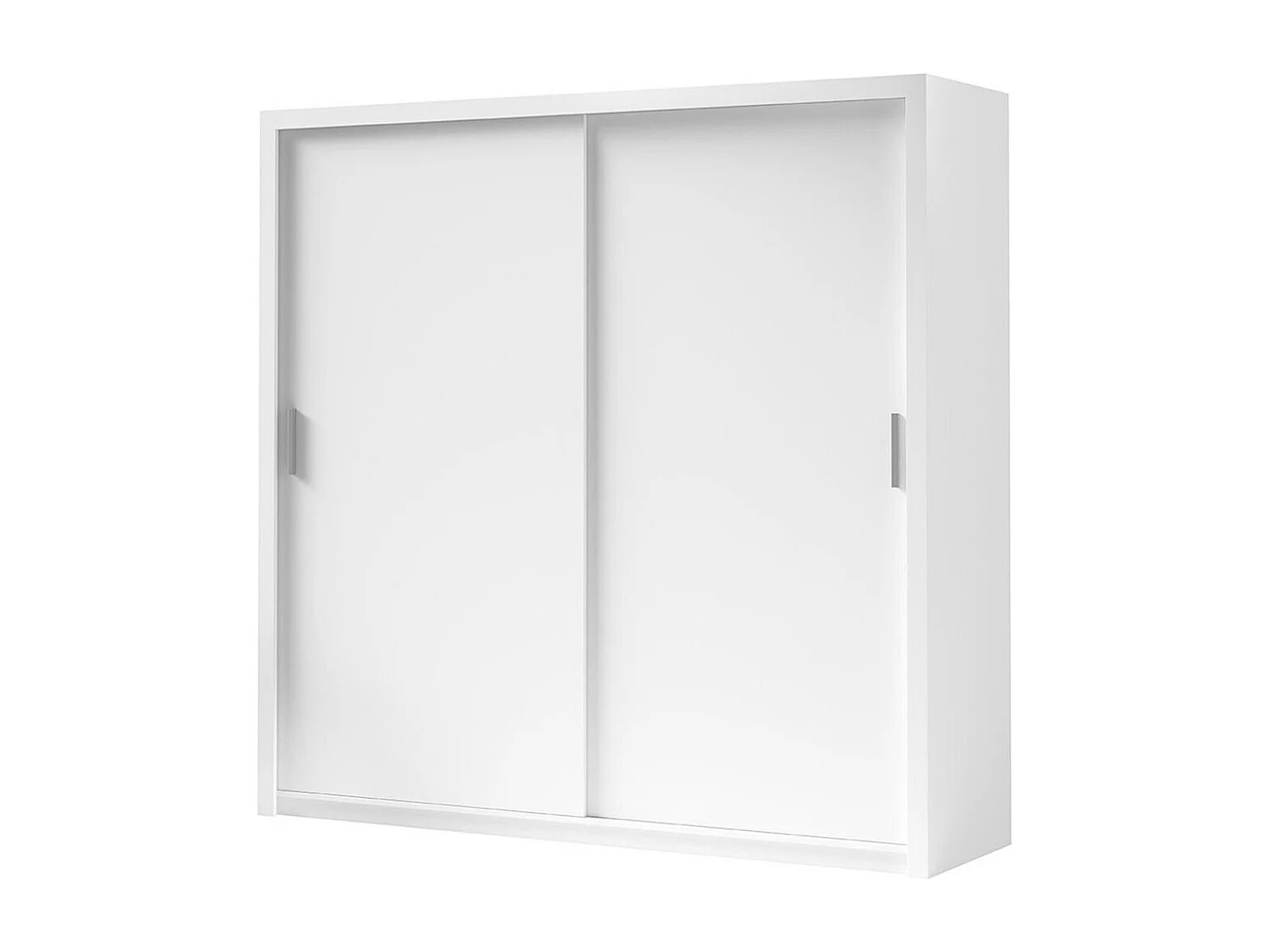 Armoire Catromi 109, Blanc, 215x220x62cm, Portes d'armoire: Coulissantes