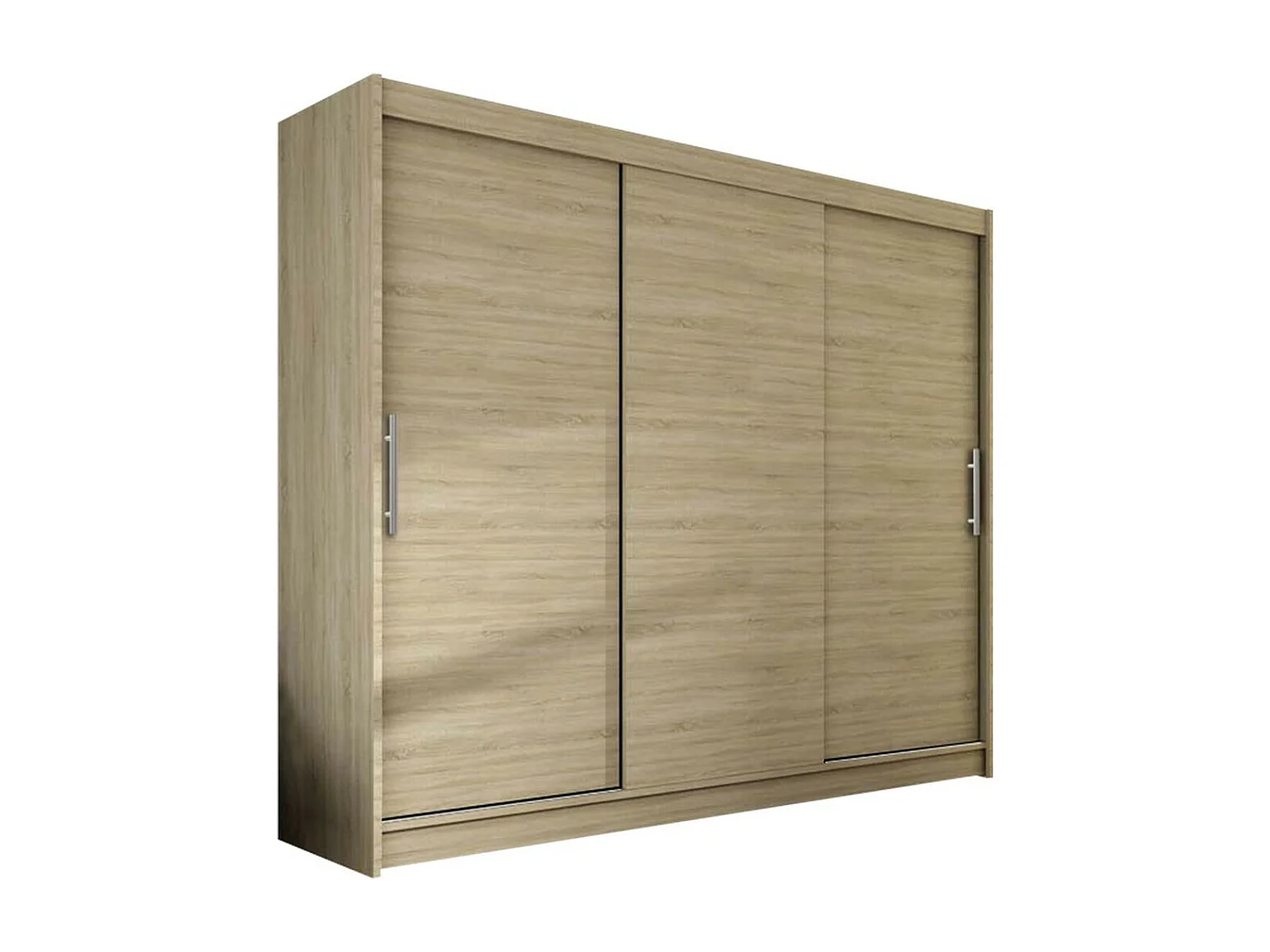 Armoire Closico 118, Sonoma chêne, 215x250x58cm, Portes d'armoire: Coulissantes