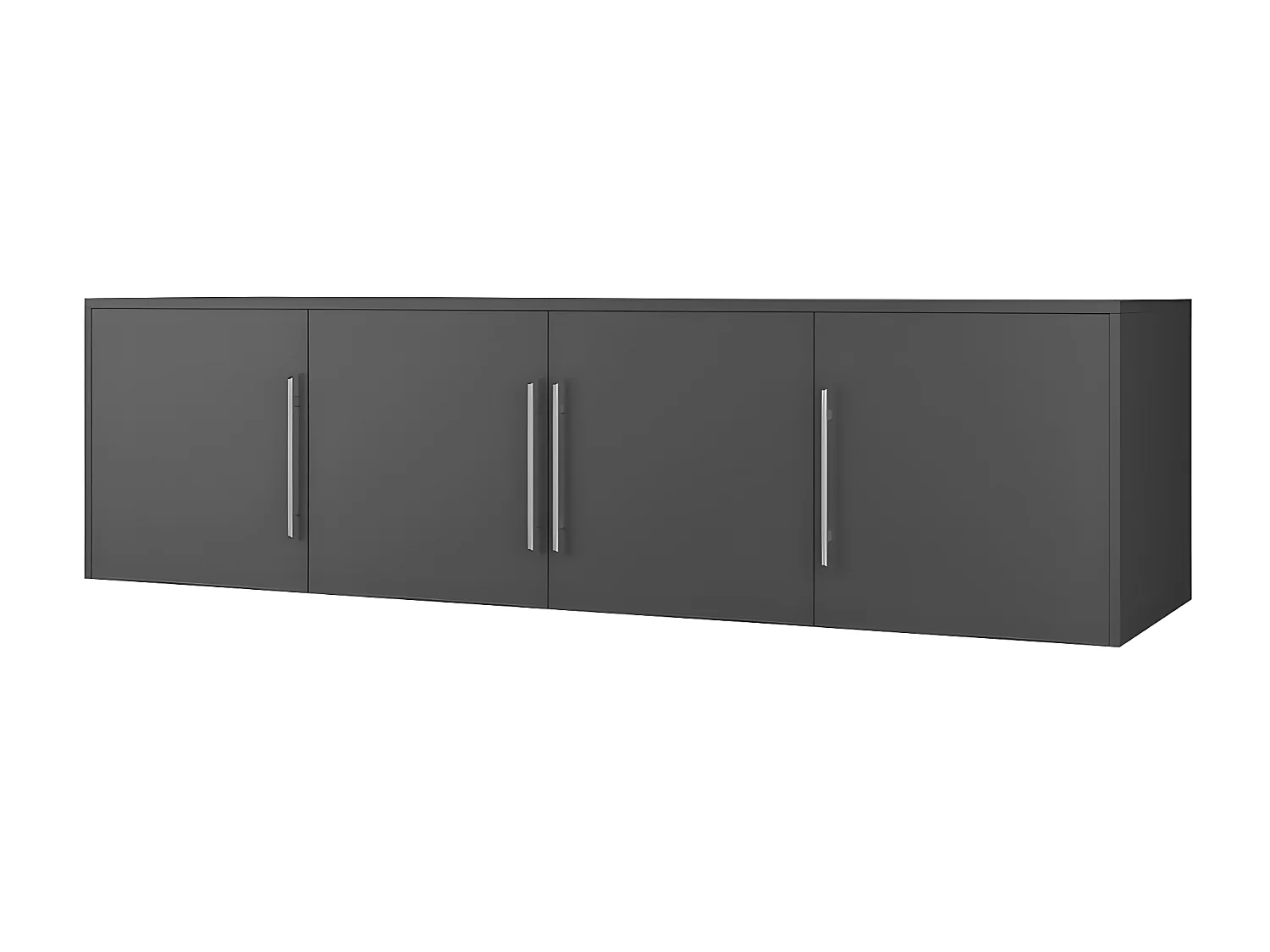 Aparador Dortivu 146, Grafito, 45x196cm, Número de puertas: 457cm, Aglomerado laminado