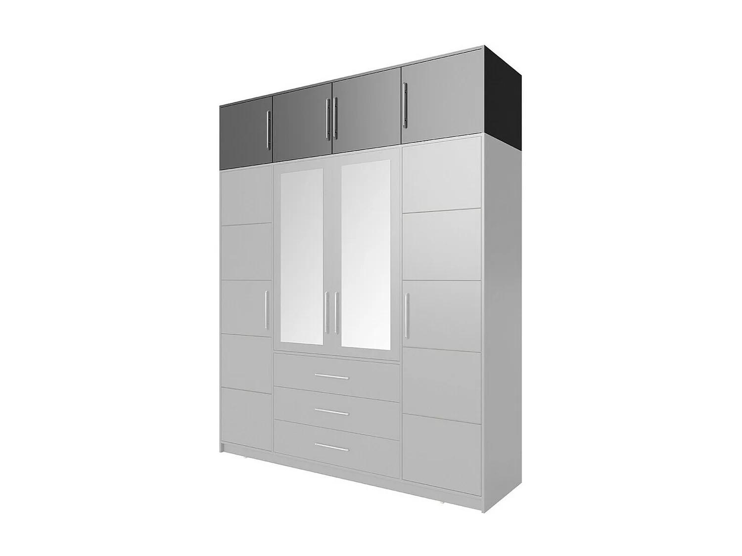 Aparador Dortivu 146, Grafito, 45x196cm, Número de puertas: 457cm, Aglomerado laminado