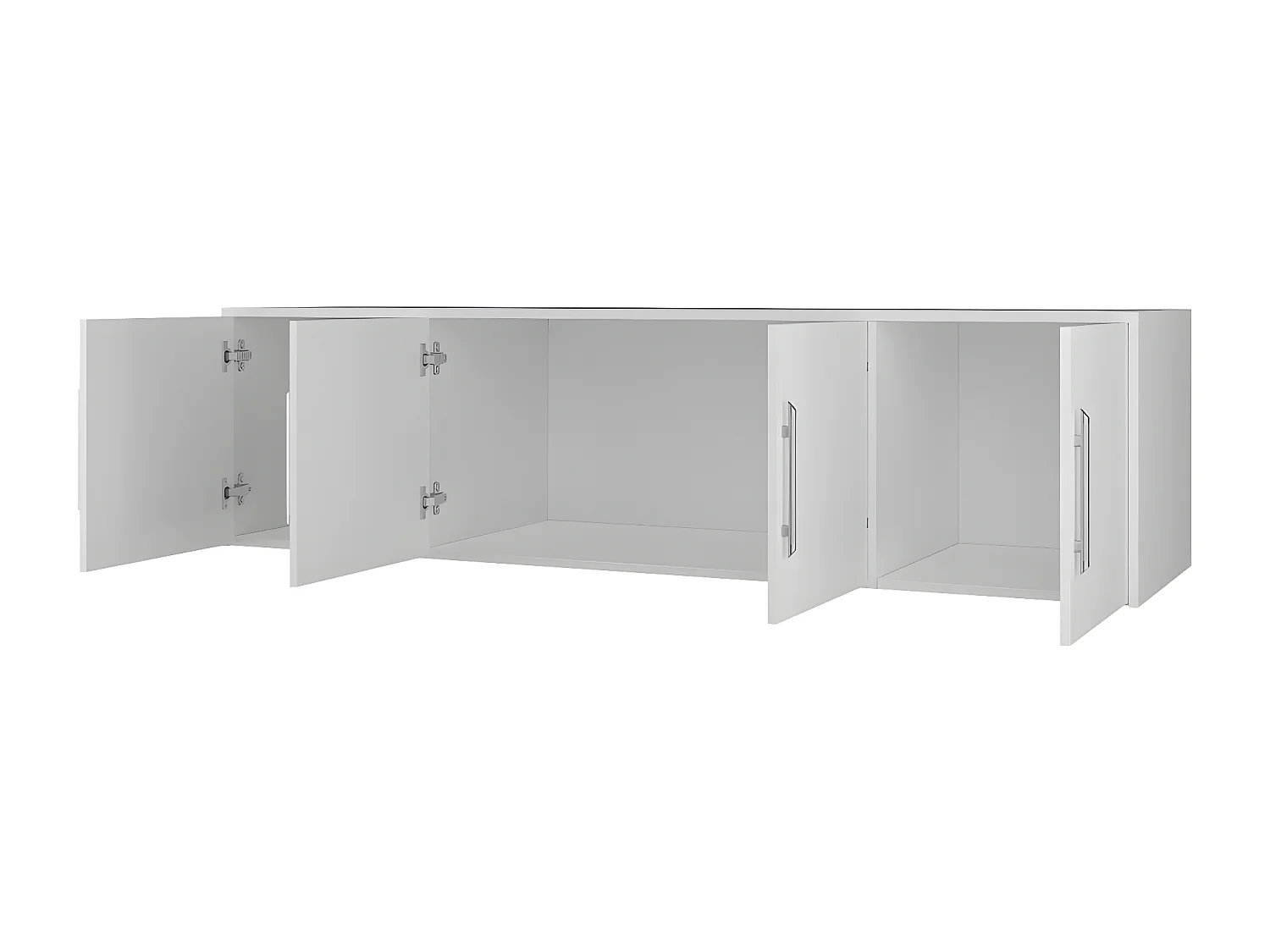 Aparador Dortivu 146, Grafito, 45x196cm, Número de puertas: 457cm, Aglomerado laminado