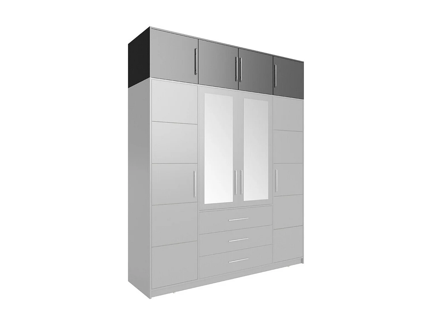 Aparador Dortivu 146, Grafito, 45x196cm, Número de puertas: 457cm, Aglomerado laminado