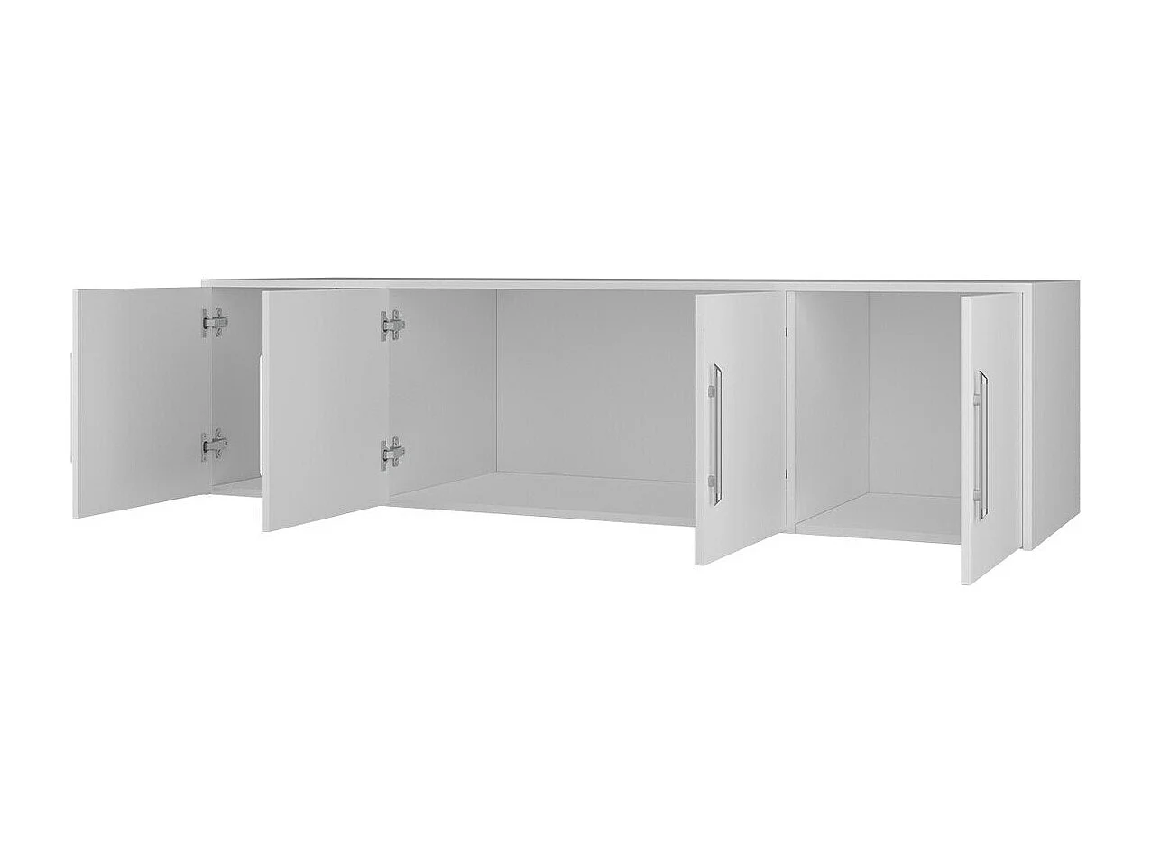 Aparador Dortivu 146, Grafito, 45x196cm, Número de puertas: 457cm, Aglomerado laminado