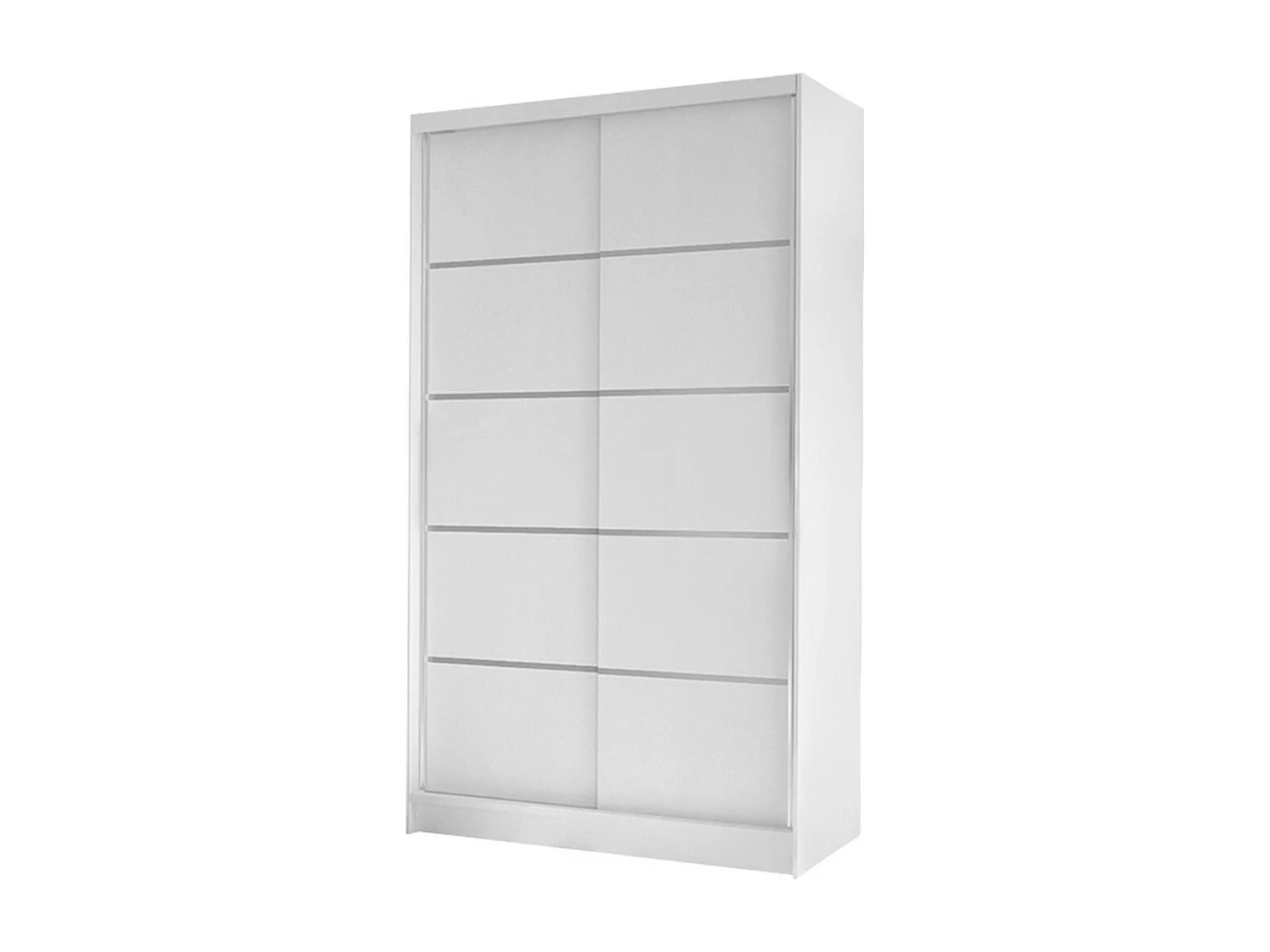 Armario Closico 167, Blanco, 200x100x58cm, Puertas de armario: Correderas