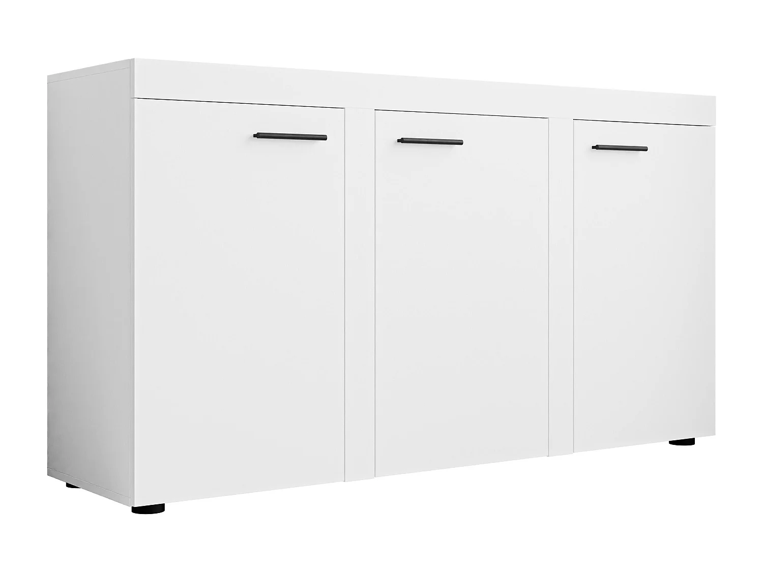 Buffet Tucson 121, Blanc, 82x149cm, Le nombre de portes: 340cm, Stratifié