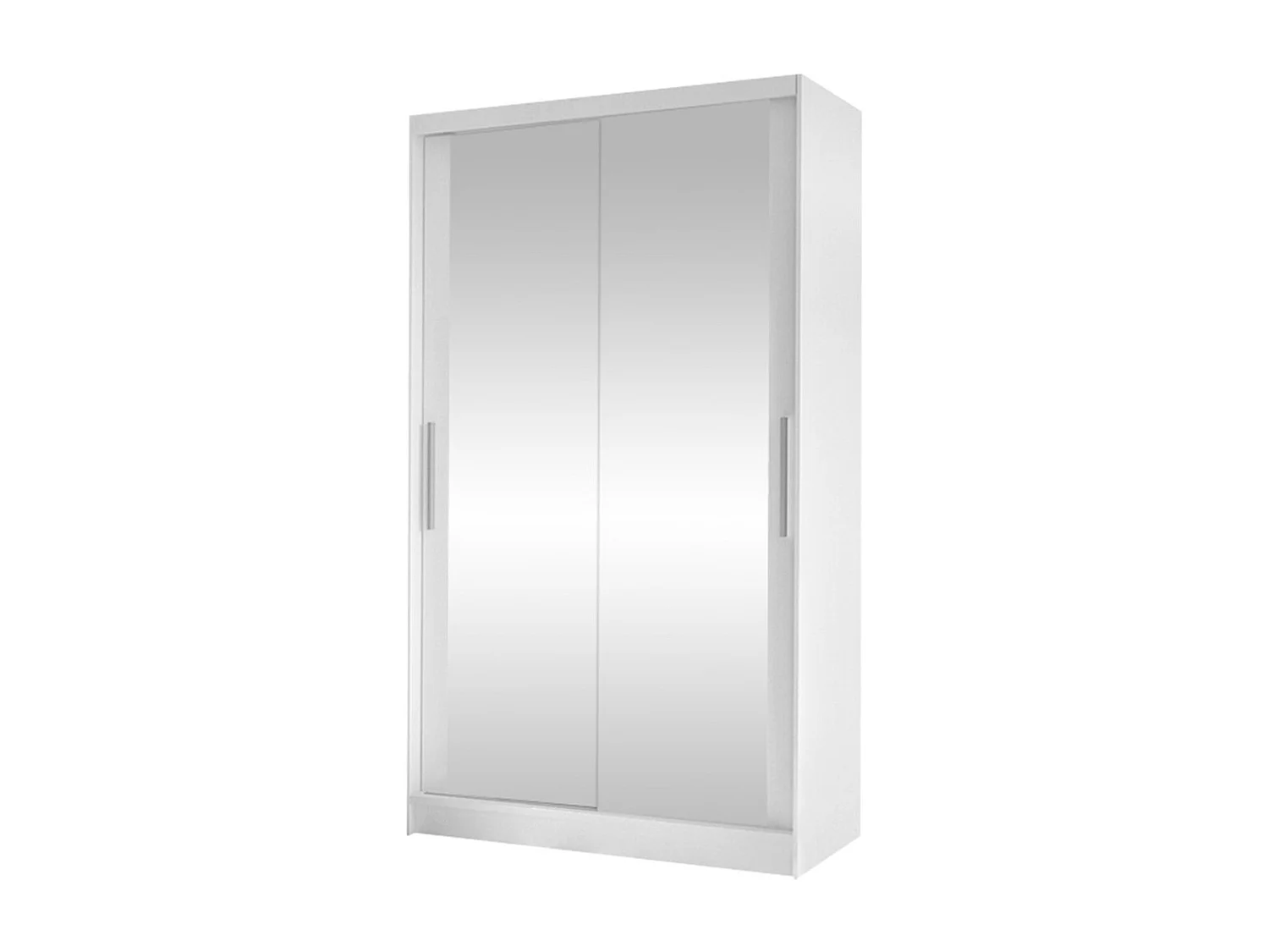 Armoire Closico 165, Blanc, 200x100x58cm, Portes d'armoire: Coulissantes