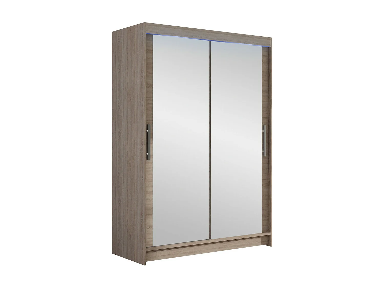 Armario Closico 129, Trufa roble, 200x120x58cm, Puertas de armario: Correderas
